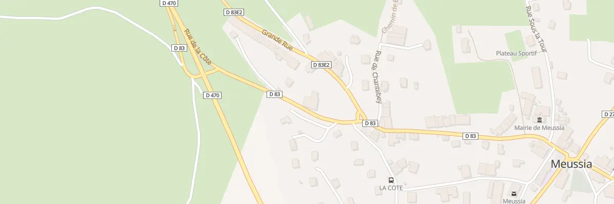 Plan du 20 Rue de la Côte à Meussia