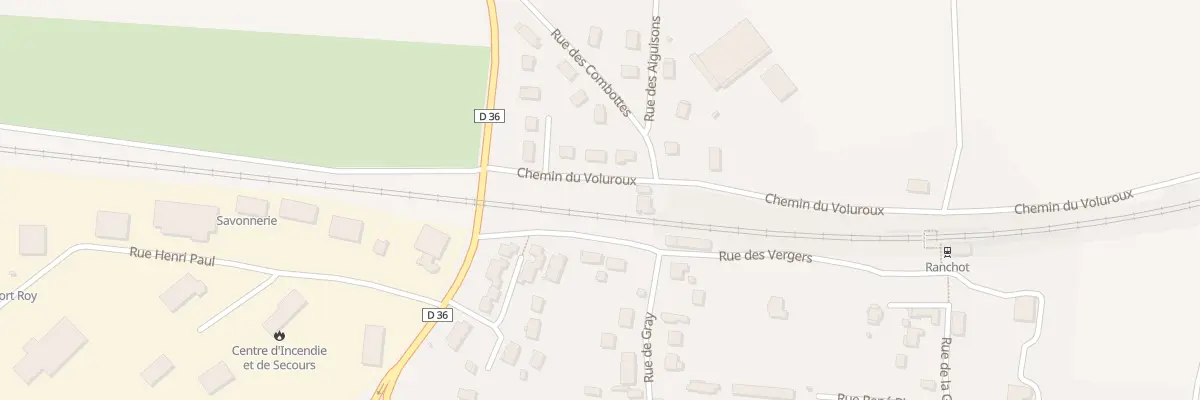 Plan du 1 Rue des Combottes à Ranchot