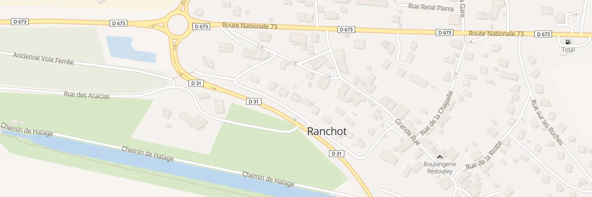 Plan du 18 Rue Champs La Vigne à Ranchot
