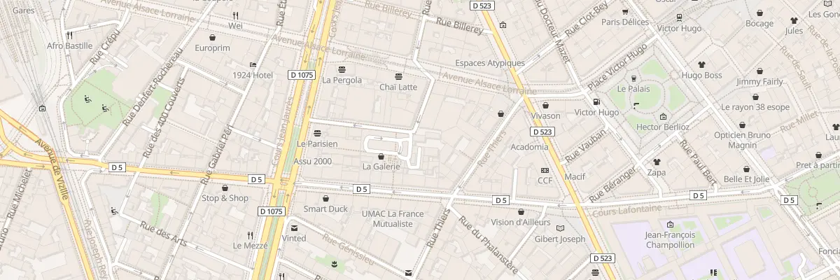 Plan du 10 Rue Ancien Champ de Mars à Grenoble