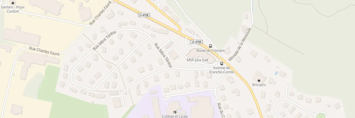 Plan du 2 Rue Mère Térésa à Moirans-en-Montagne