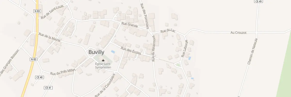 Plan du 9 Rue des Ecoles à Buvilly