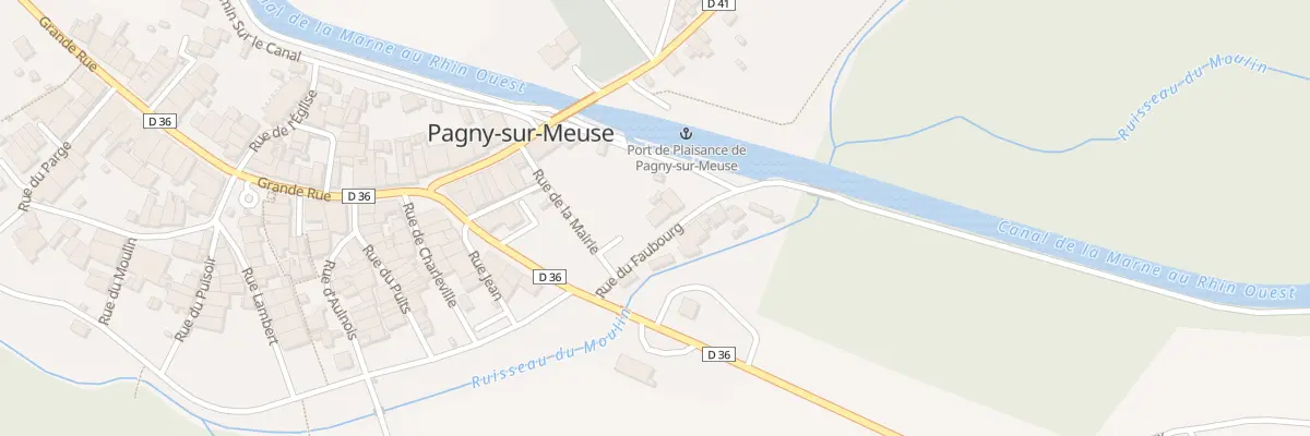 Plan du 1 Rue du Faubourg à Pagny-sur-Meuse