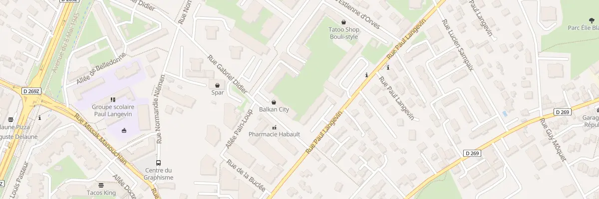 Plan du 5 Rue Gabriel Didier à Échirolles