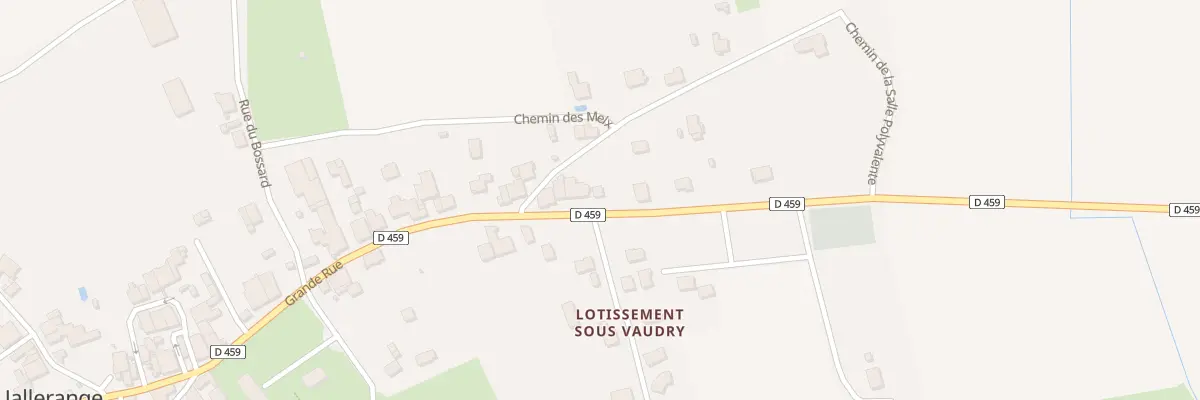 Plan du 45 Gr Grande Rue à Jallerange