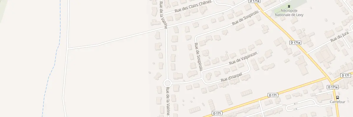 Plan du 14 Rue de la Vairine à Lexy
