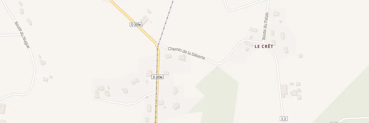Plan du 259 Che de la Deserte à La Bridoire