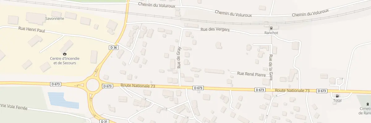 Plan du 6 Rue de Gray à Ranchot