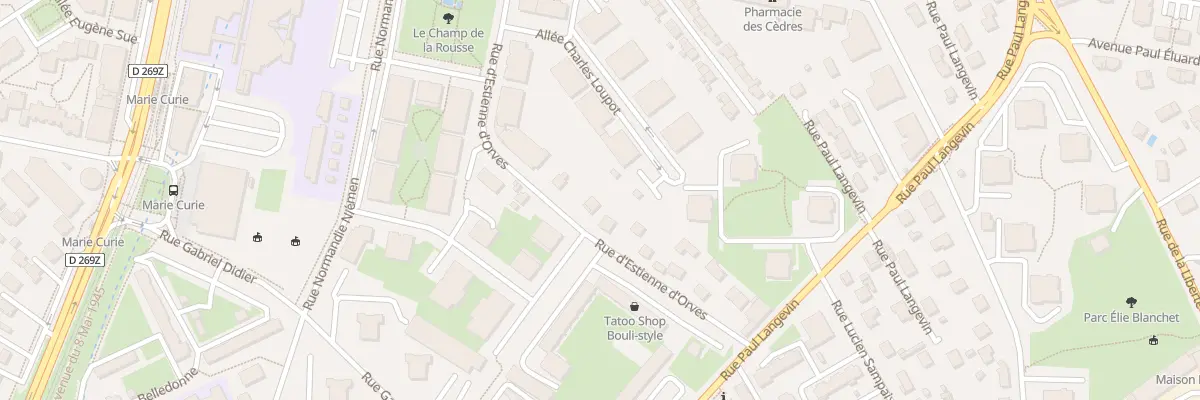 Plan du 18 Rue d’Estienne d’Orves à Échirolles