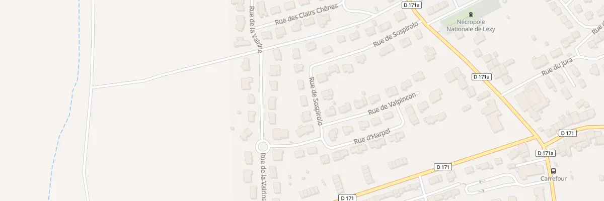 Plan du 22 Rue de Sospirolo à Lexy