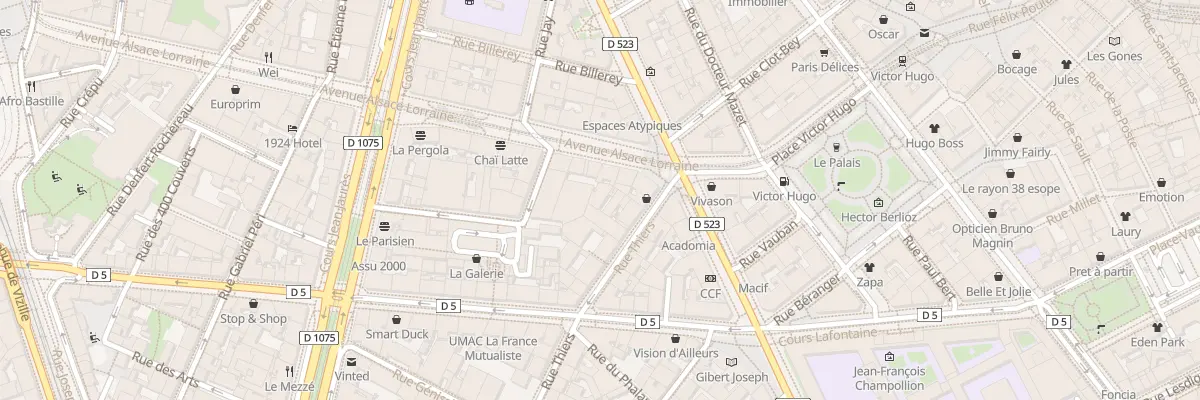 Plan du 11 Av Alsace Lorraine à Grenoble