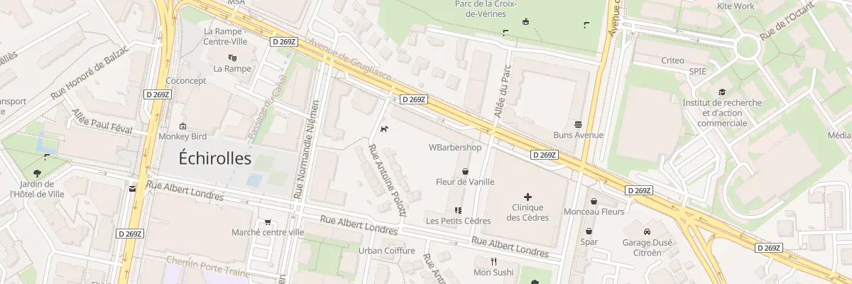 Plan du 46 Av de Grugliasco à Échirolles