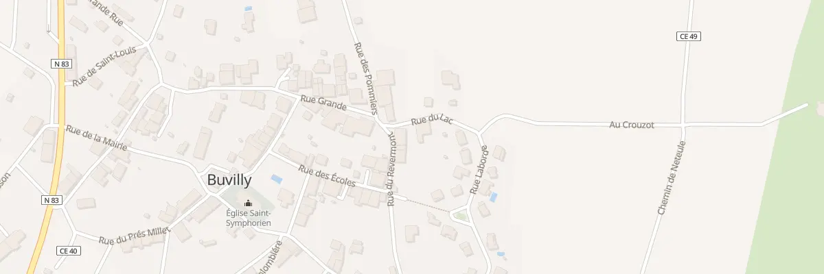 Plan du 3 Rue du Revermont à Buvilly