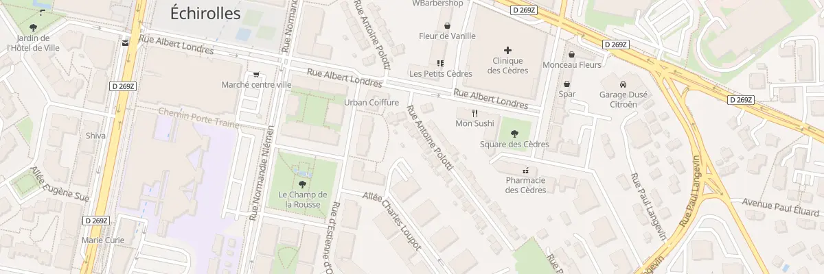Plan du 39 Rue Antoine Polotti à Échirolles