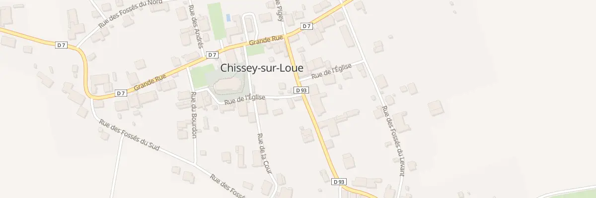 Plan du 18 Rue de l’Eglise à Chissey-sur-Loue
