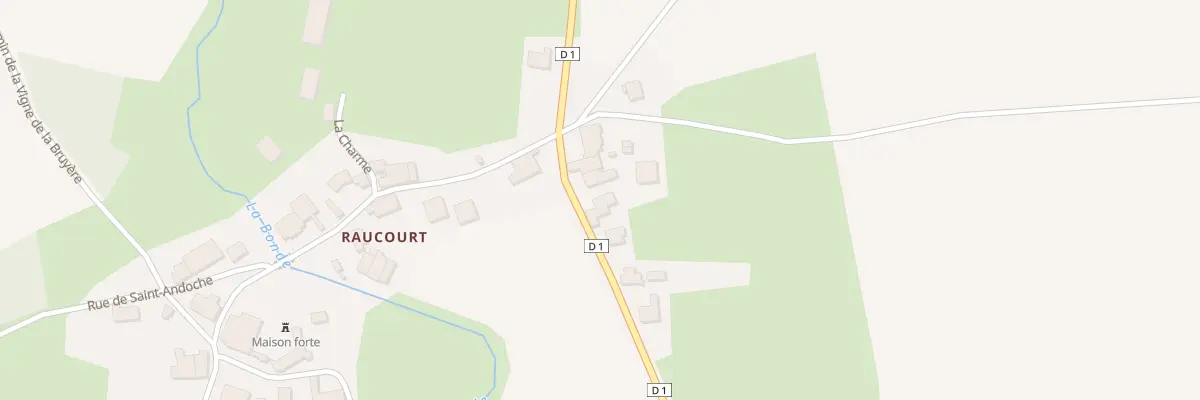 Plan du 6 Rue des Carriers à Raucourt à Roche-et-Raucourt