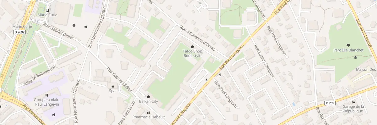 Plan du 13 Rue d’Estienne d’Orves à Échirolles