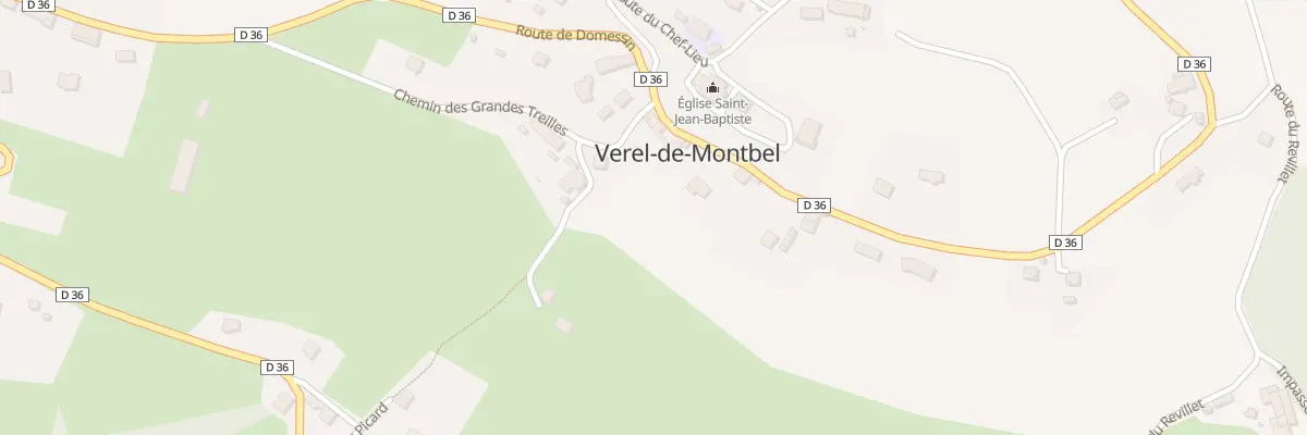 Plan du 70 Rte du Banchet à Verel-de-Montbel