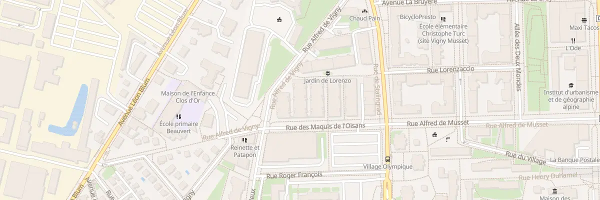 Plan du 42B Rue des Maquis d’Oisans à Grenoble