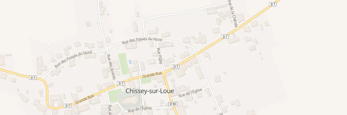 Plan du 33 Grande Rue à Chissey-sur-Loue