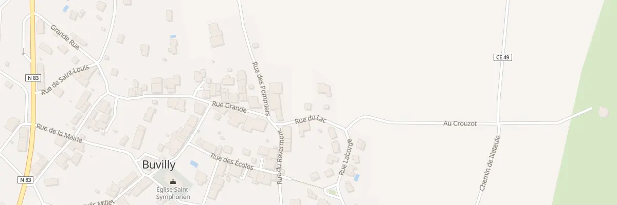 Plan du 11 Rue du Lac à Buvilly