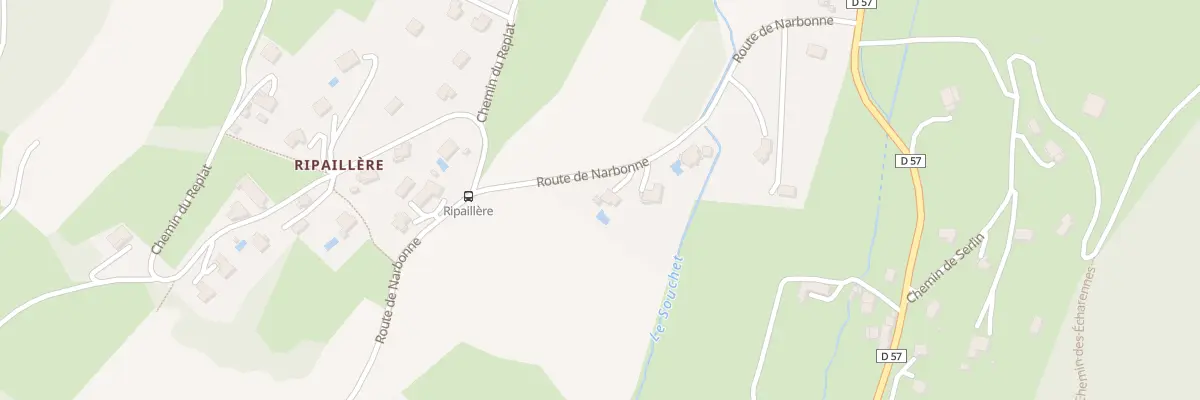 Plan du 4332 Rte de Narbonne à Saint-Martin-le-Vinoux