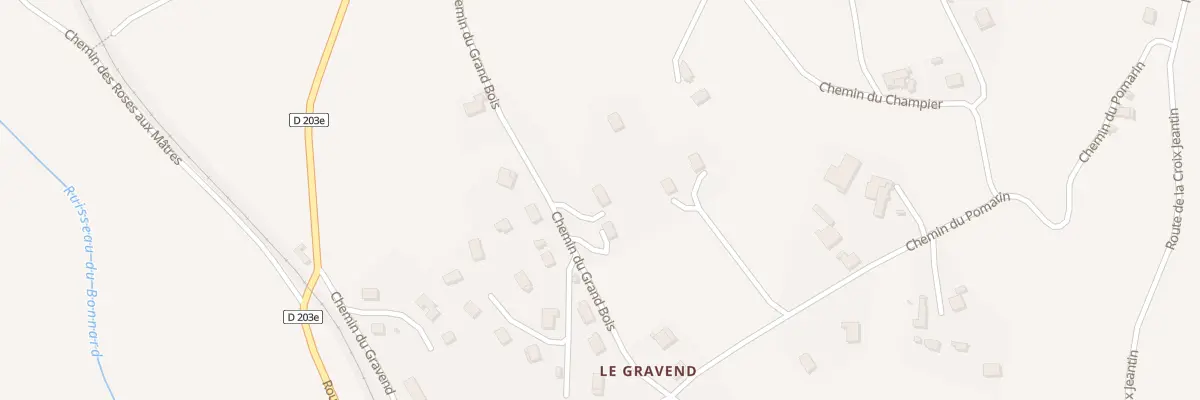 Plan du 572 Che du Grand Bois à Saint-Béron
