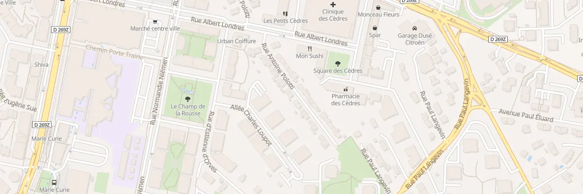 Plan du 33 Rue Antoine Polotti à Échirolles