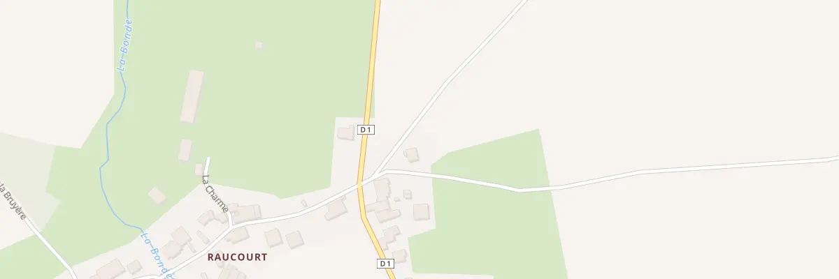 Plan du 1 Voie de Renaucourt à Raucourt à Roche-et-Raucourt