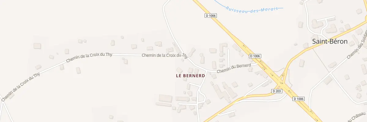 Plan du 97 Che de la Croix du Thy à Saint-Béron