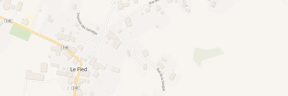 Plan du 1 Rue de la Saugiat au Fied
