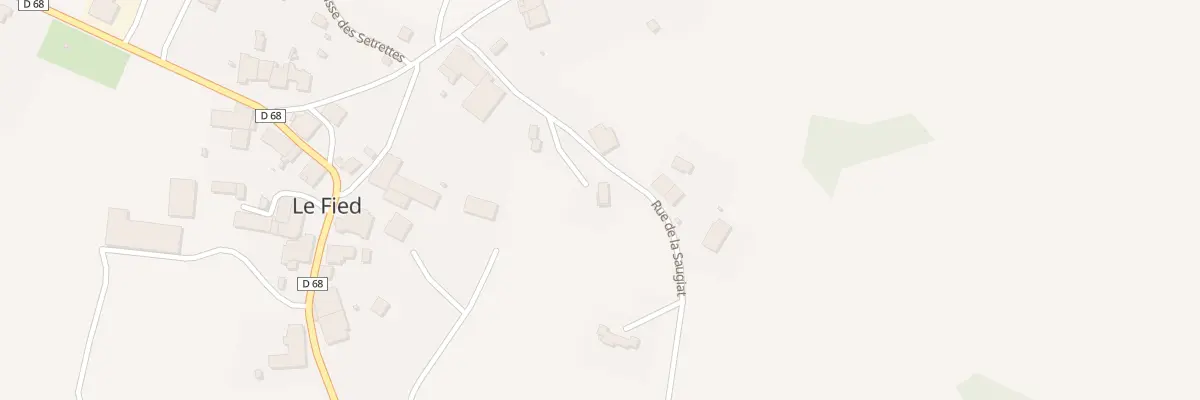 Plan du 2 Rue de la Saugiat au Fied