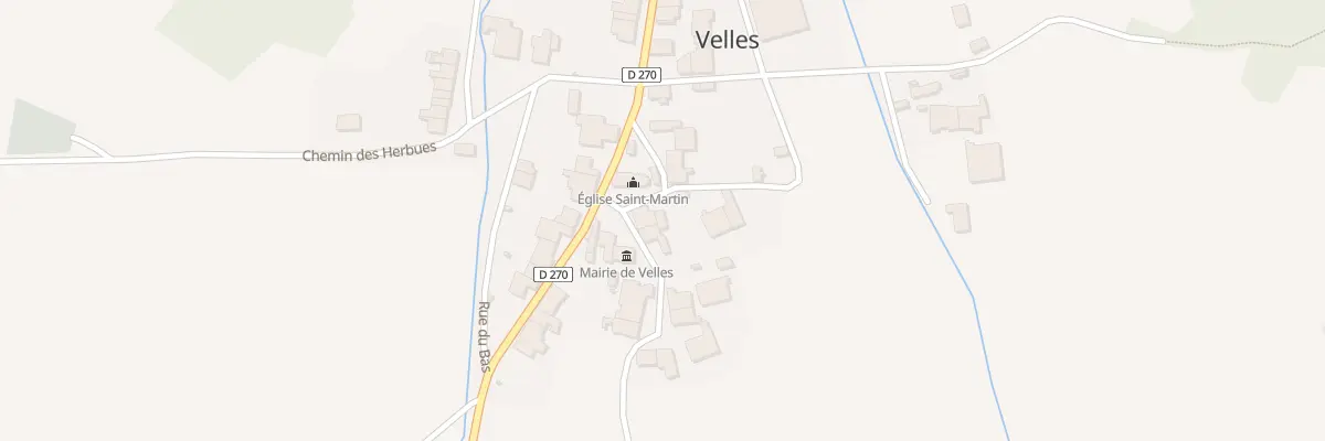 Plan du 2 Rue du Paquis à Velles