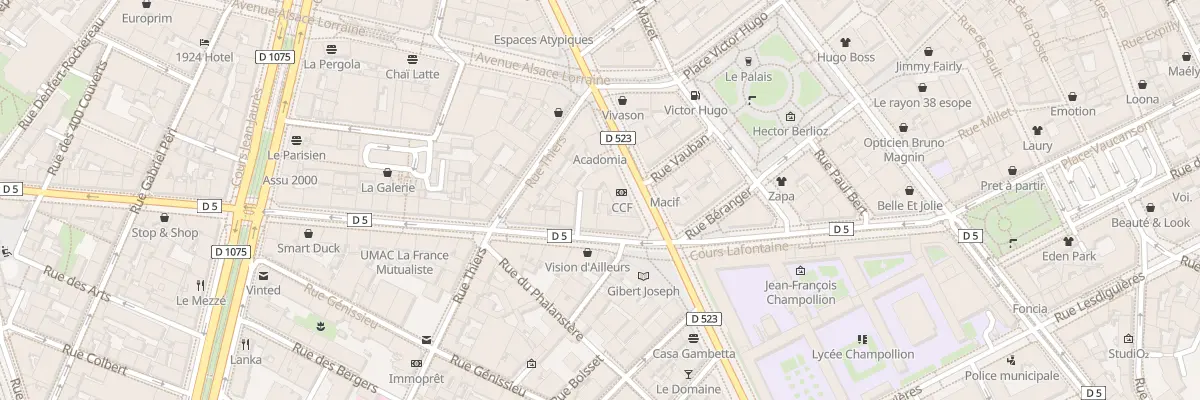 Plan du 4B Crs Berriat à Grenoble