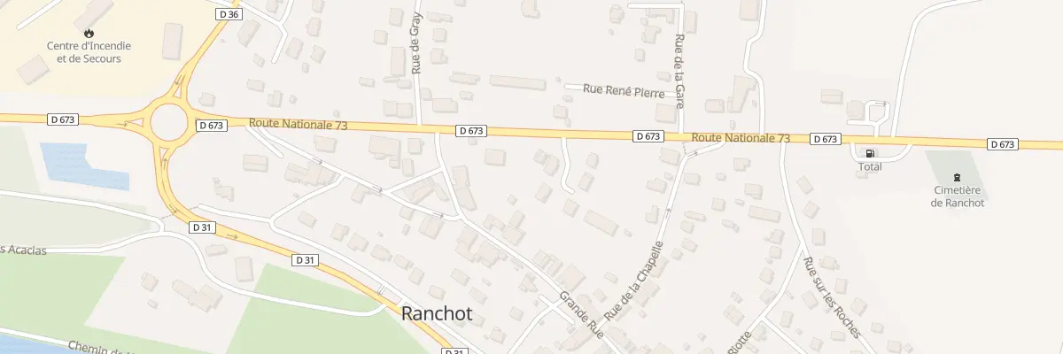 Plan du 6B Rte Nationale 73 à Ranchot