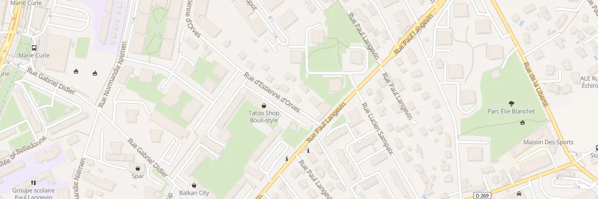 Plan du 6 Rue d’Estienne d’Orves à Échirolles