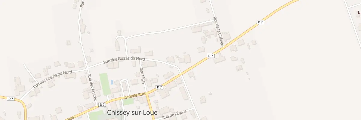 Plan du 31 Rue des Fossés du Nord à Chissey-sur-Loue