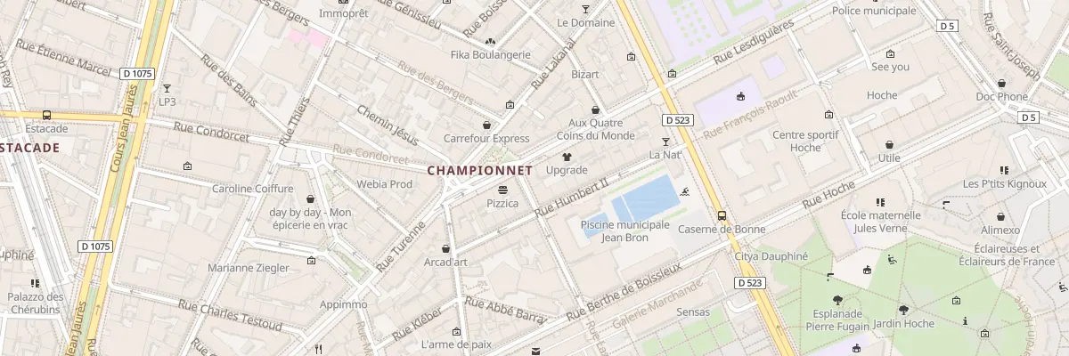 Plan du 1 Rue Lazare Carnot à Grenoble