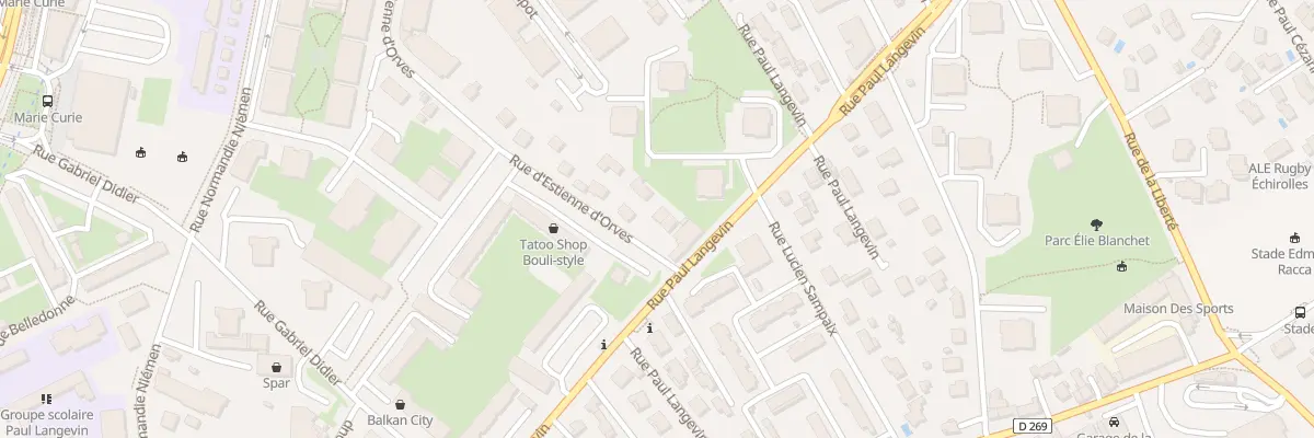 Plan du 4 Rue d’Estienne d’Orves à Échirolles