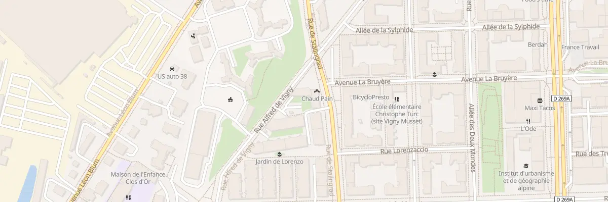 Plan du 41 Rue Alfred de Vigny à Grenoble