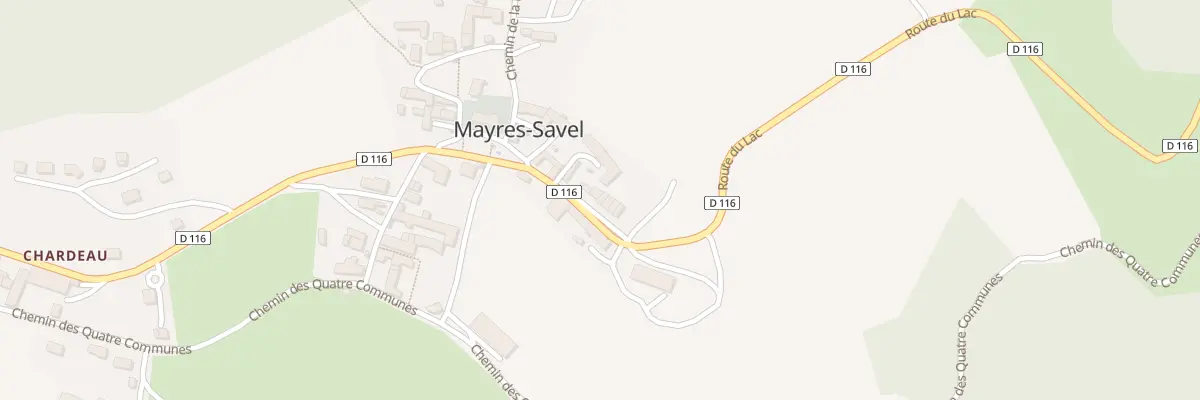 Plan du 50 Rte du Lac à Mayres-Savel