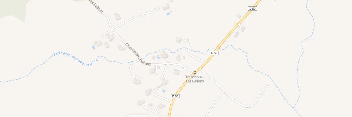 Plan du 60 Che des Bellons à Trescléoux