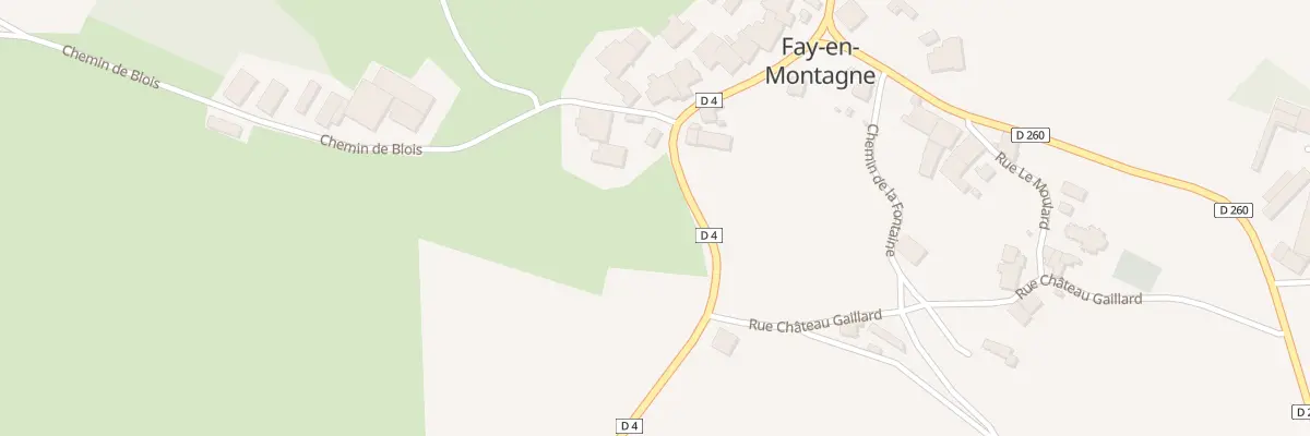 Plan du 1 Rte de la Marre à Fay-en-Montagne