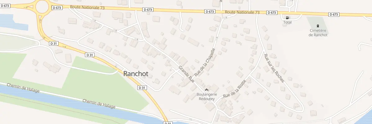 Plan du 15 Gr Grande Rue à Ranchot