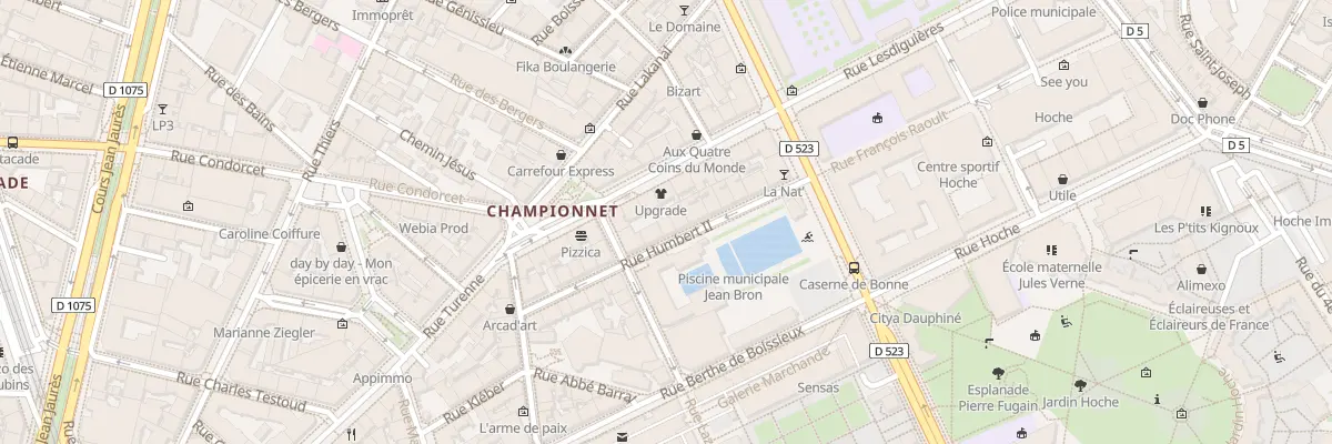 Plan du 22 Rue Humbert II à Grenoble
