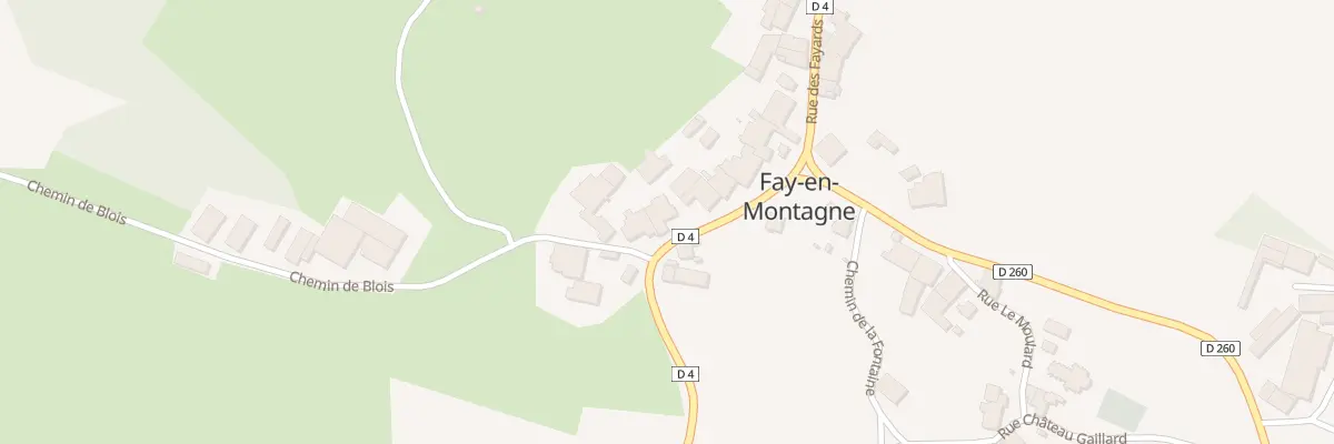 Plan du 5 Rte de la Marre à Fay-en-Montagne