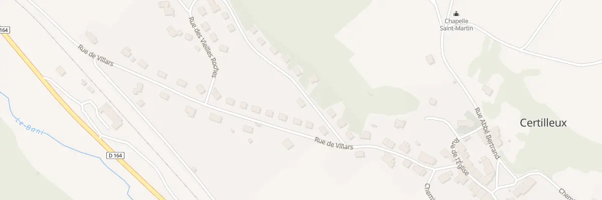 Plan du 3 Rue des Vieilles Roches à Certilleux