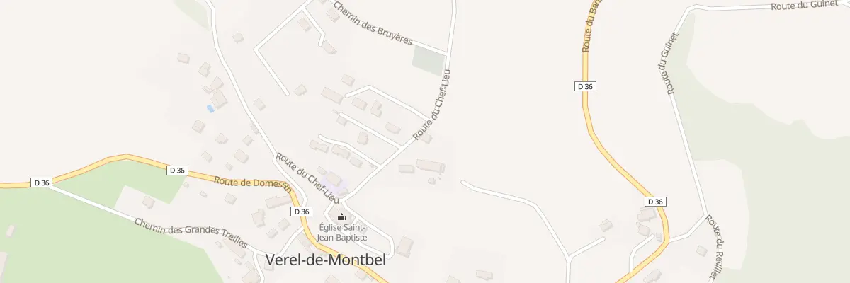 Plan du 5075 Verel de Montbel à Verel-de-Montbel