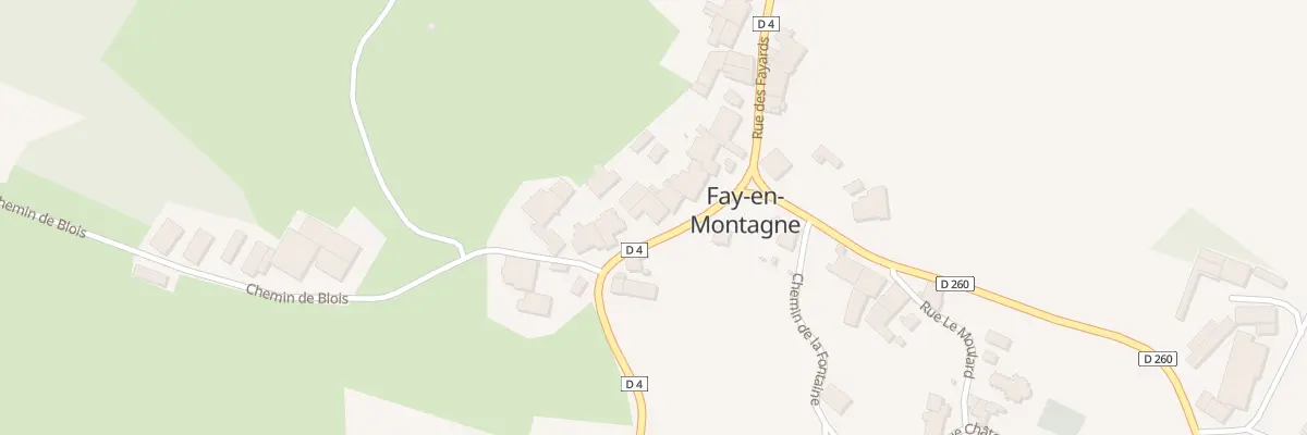 Plan du 9 Rte de la Marre à Fay-en-Montagne