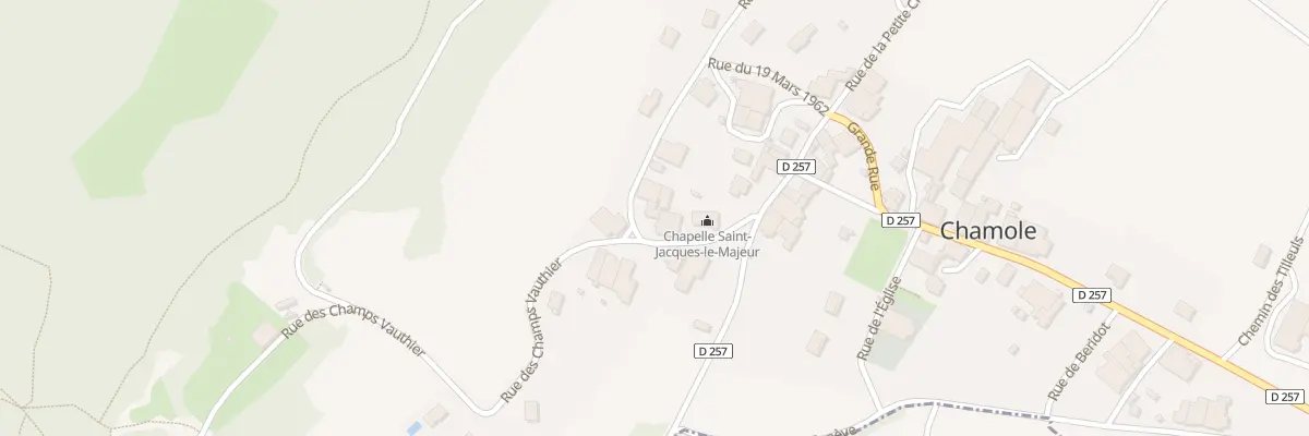 Plan du 50 Rue de la Croix Rousse à Chamole
